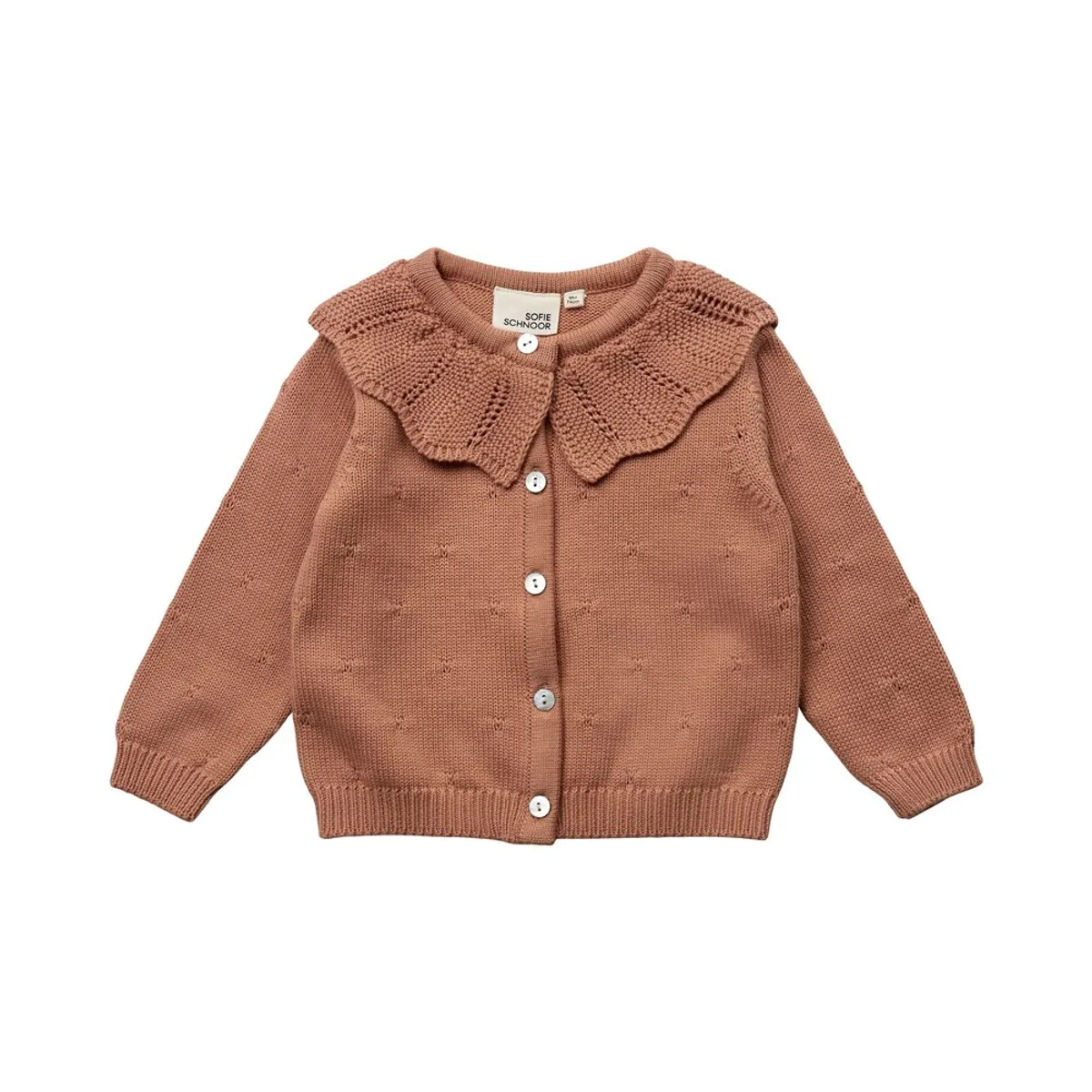 Cardigan - Rosy brown - 74