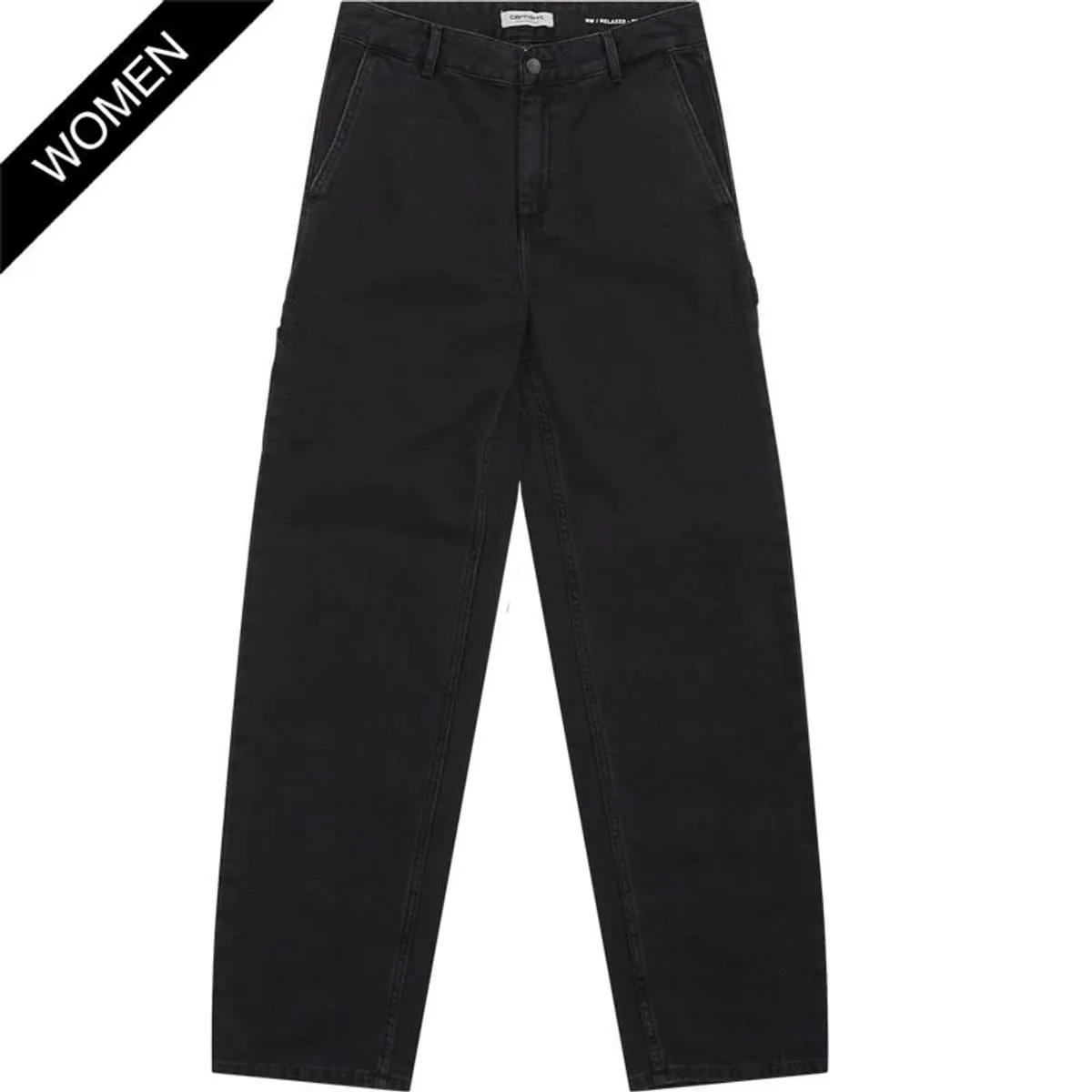 Carhartt Women W Pierce Pant Straight I031251.8906 Black Stone Washed