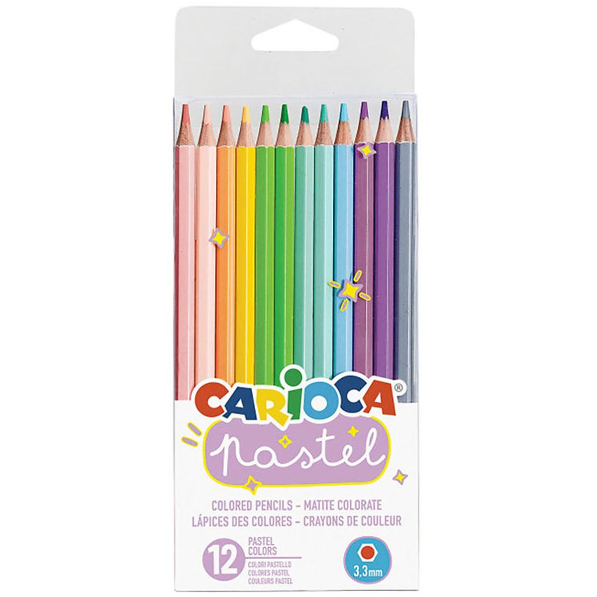 Carioca Farveblyanter - 12 stk - Pastel