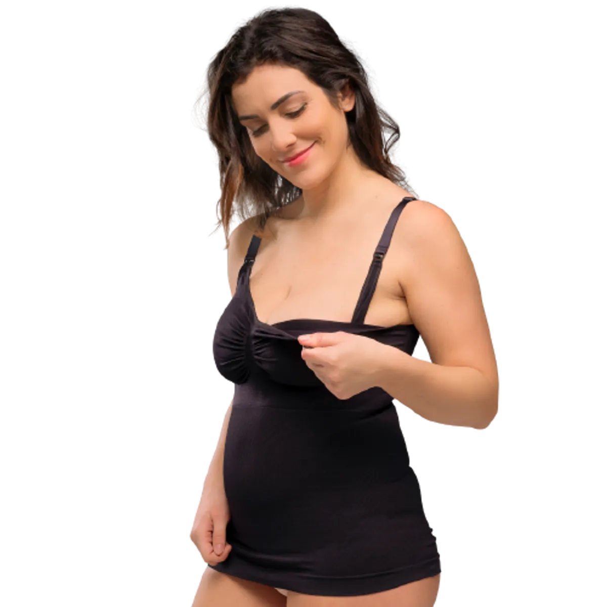 Carriwell Ammetop med shapewear - Sort - L