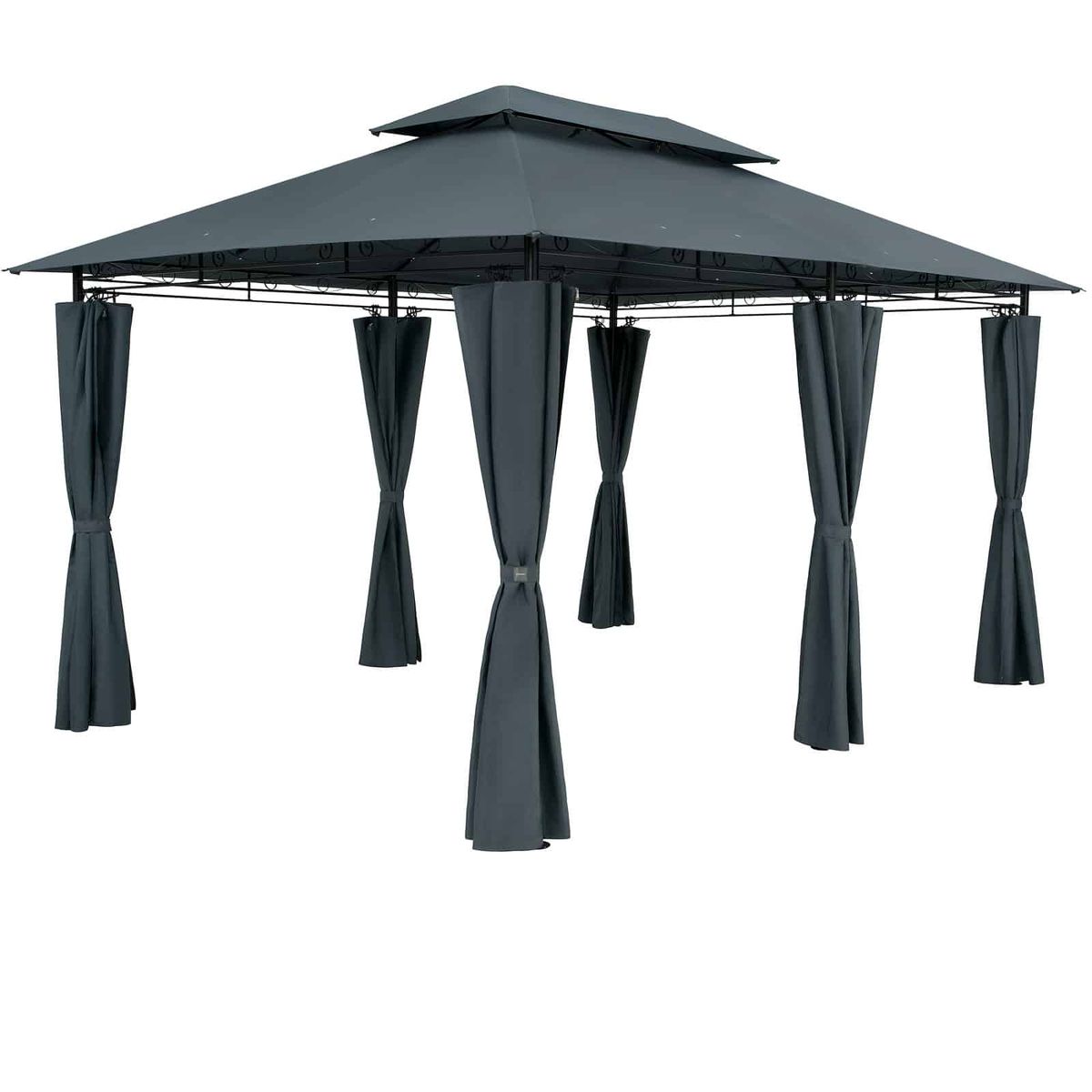 Casaria Pavilion 3x4m, metal, vandafvisende, antracit