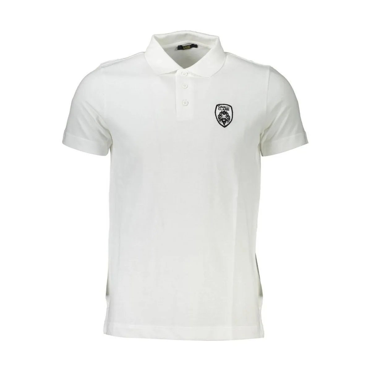 Cavalli Class Hvid Bomuld Polo Shirt