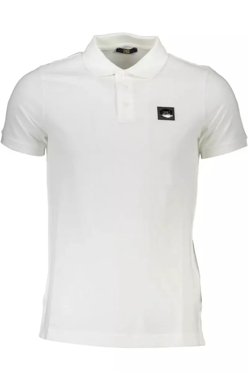 Cavalli Class Hvid Bomuld Polo Shirt