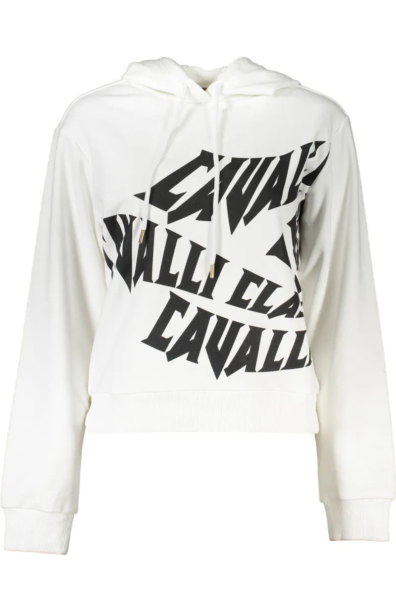 Cavalli Class Hvid Bomuld Sweater