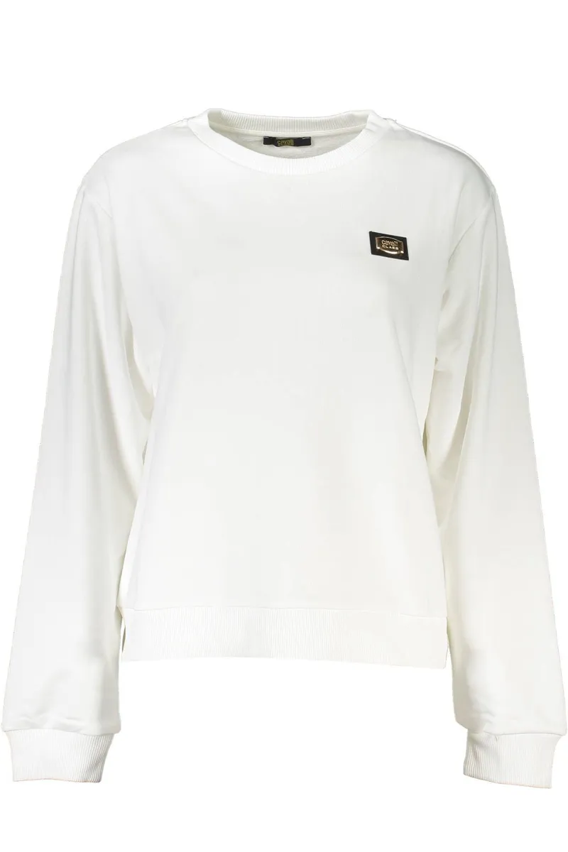 Cavalli Class Hvid Bomuld Sweater