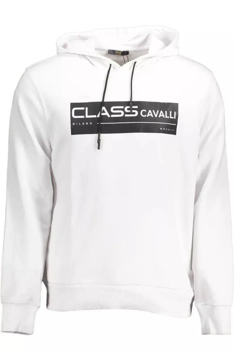 Cavalli Class Hvid Bomuld Sweater