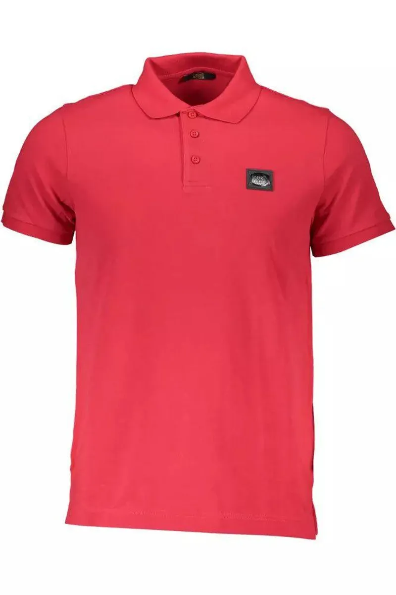 Cavalli Class Pink Bomuld Polo Shirt