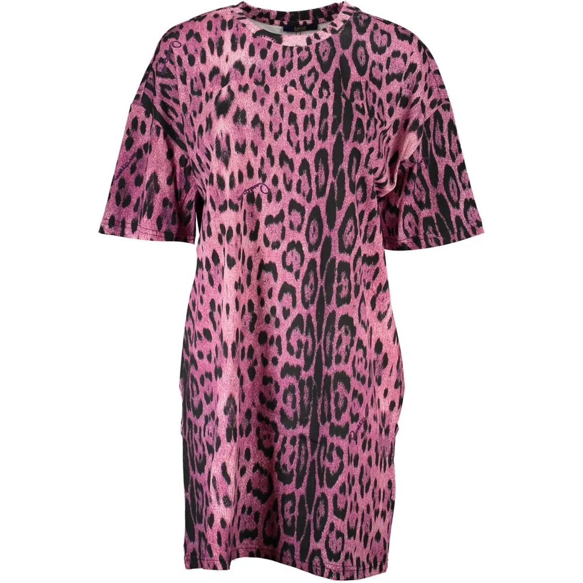 Cavalli Class Pink Cotton Dress