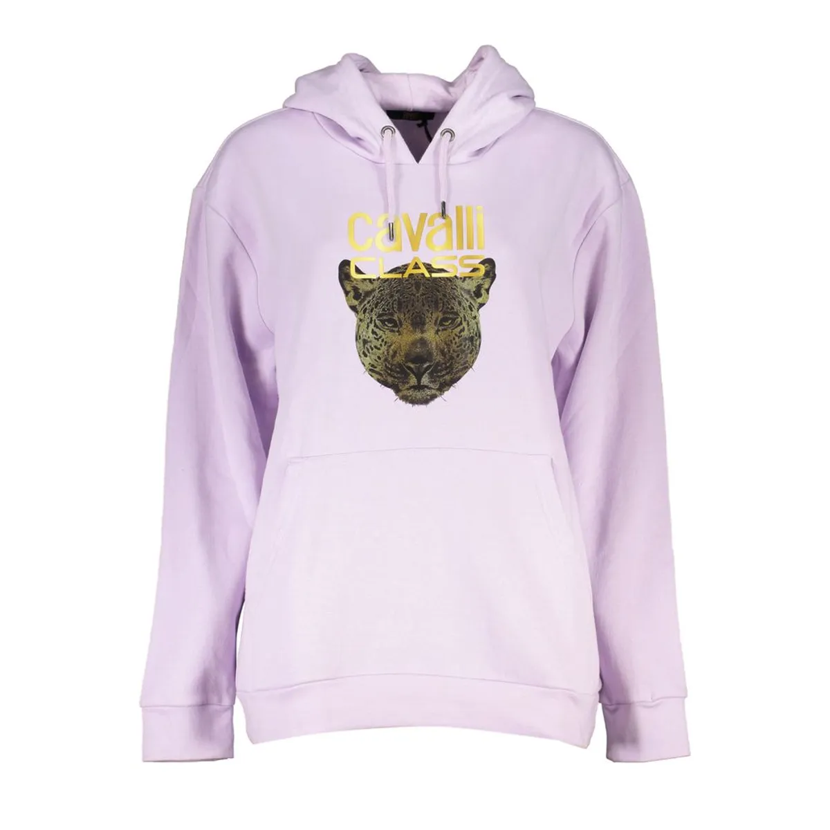 Cavalli Class Purple Cotton Sweater