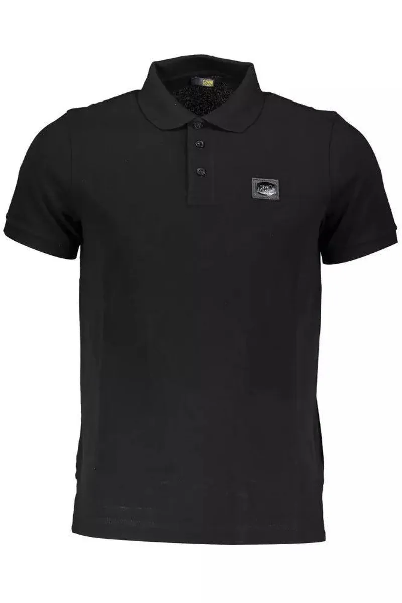 Cavalli Class Sort Bomuld Polo Shirt