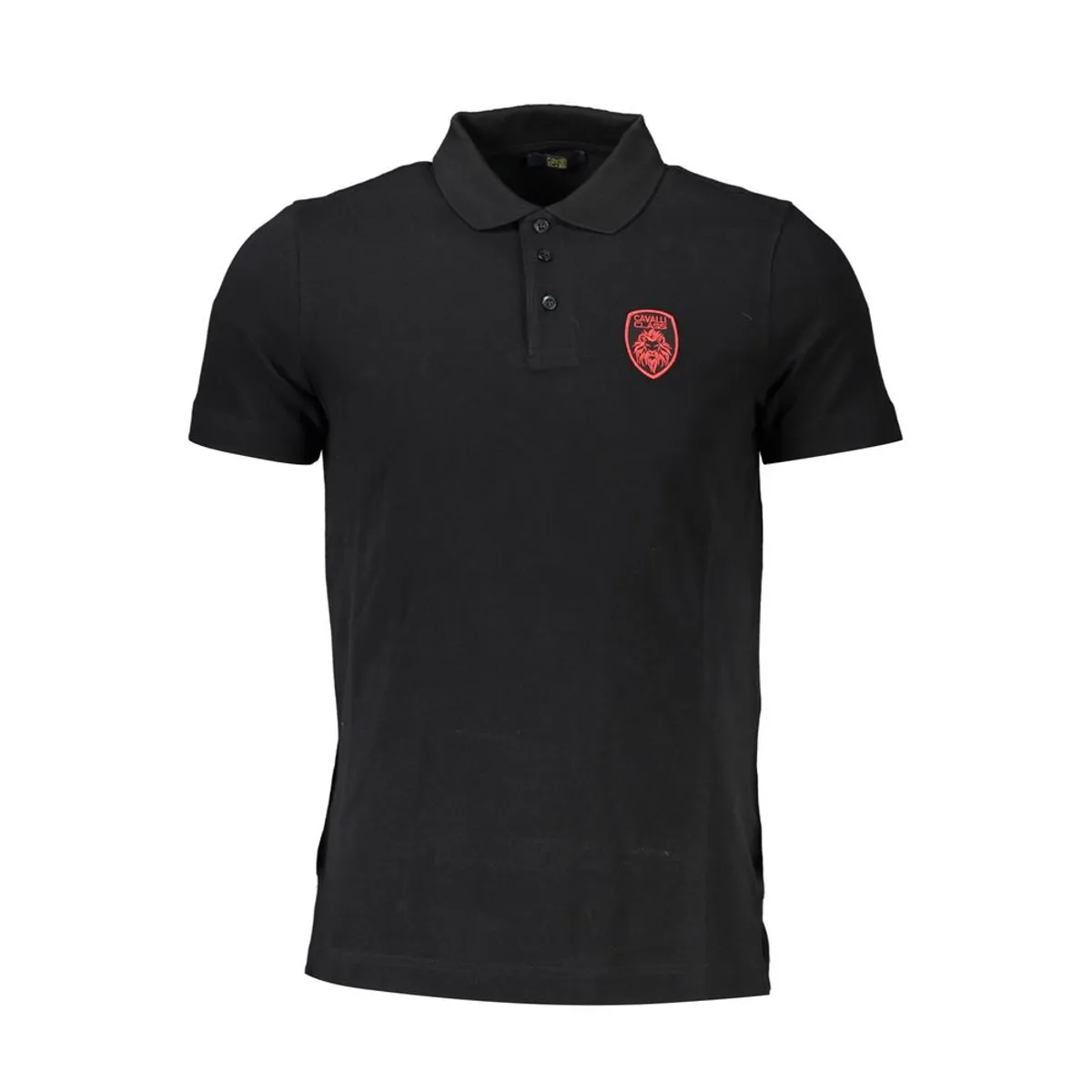 Cavalli Class Sort Bomuld Polo Shirt