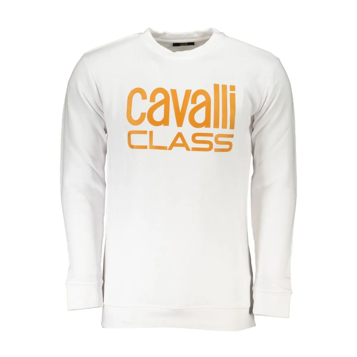 Cavalli Class White Cotton Sweater