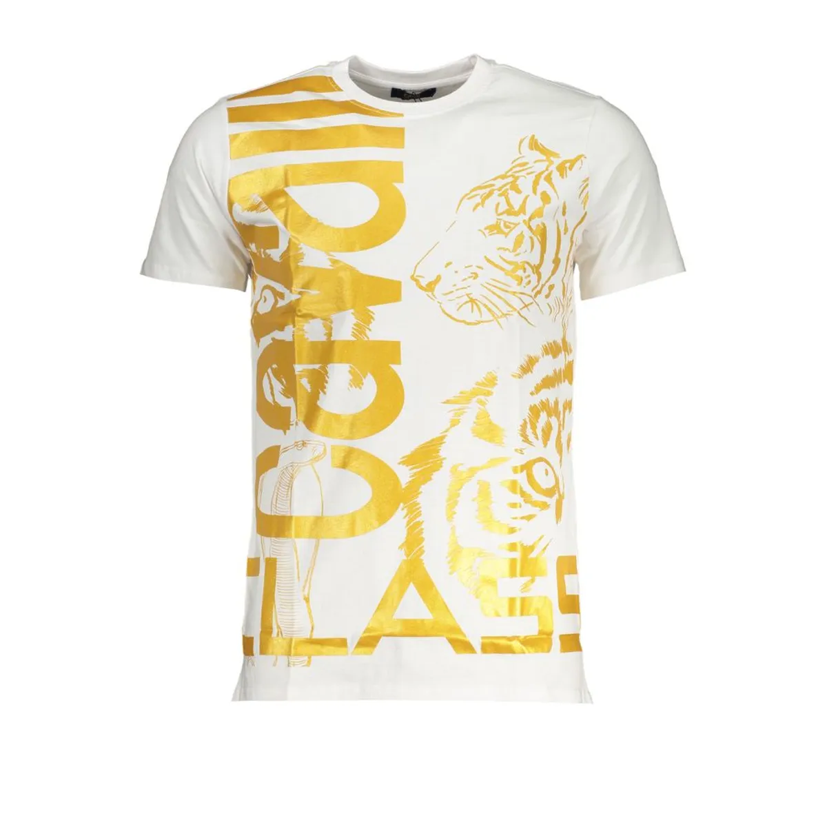 Cavalli Class White Cotton T-Shirt