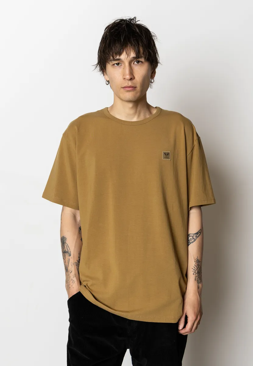 CAVE ORGANIC COTTON T-SHIRT - Dark Khaki