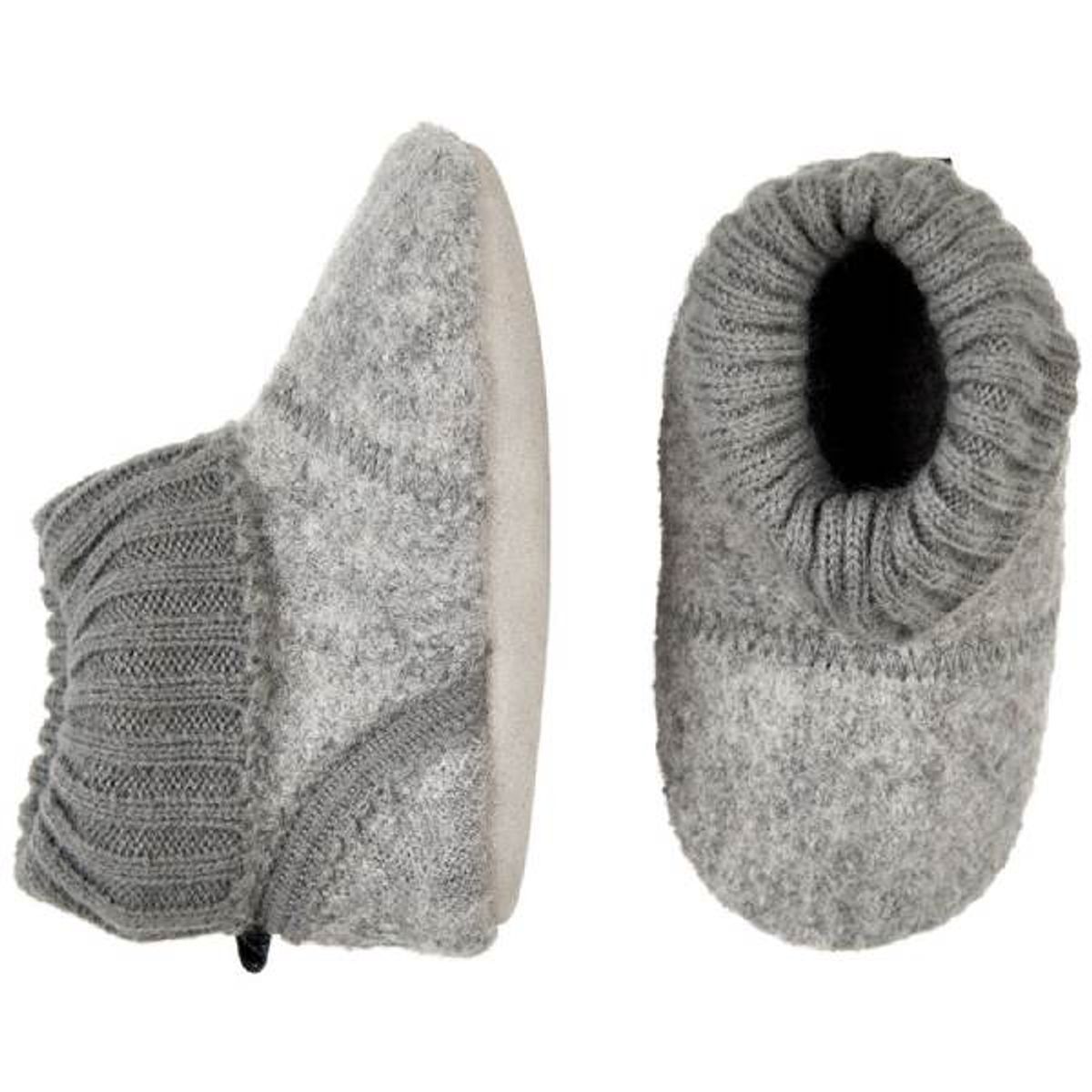 CeLaVi - Baby Uld Sko - Grey Melange - 19/20