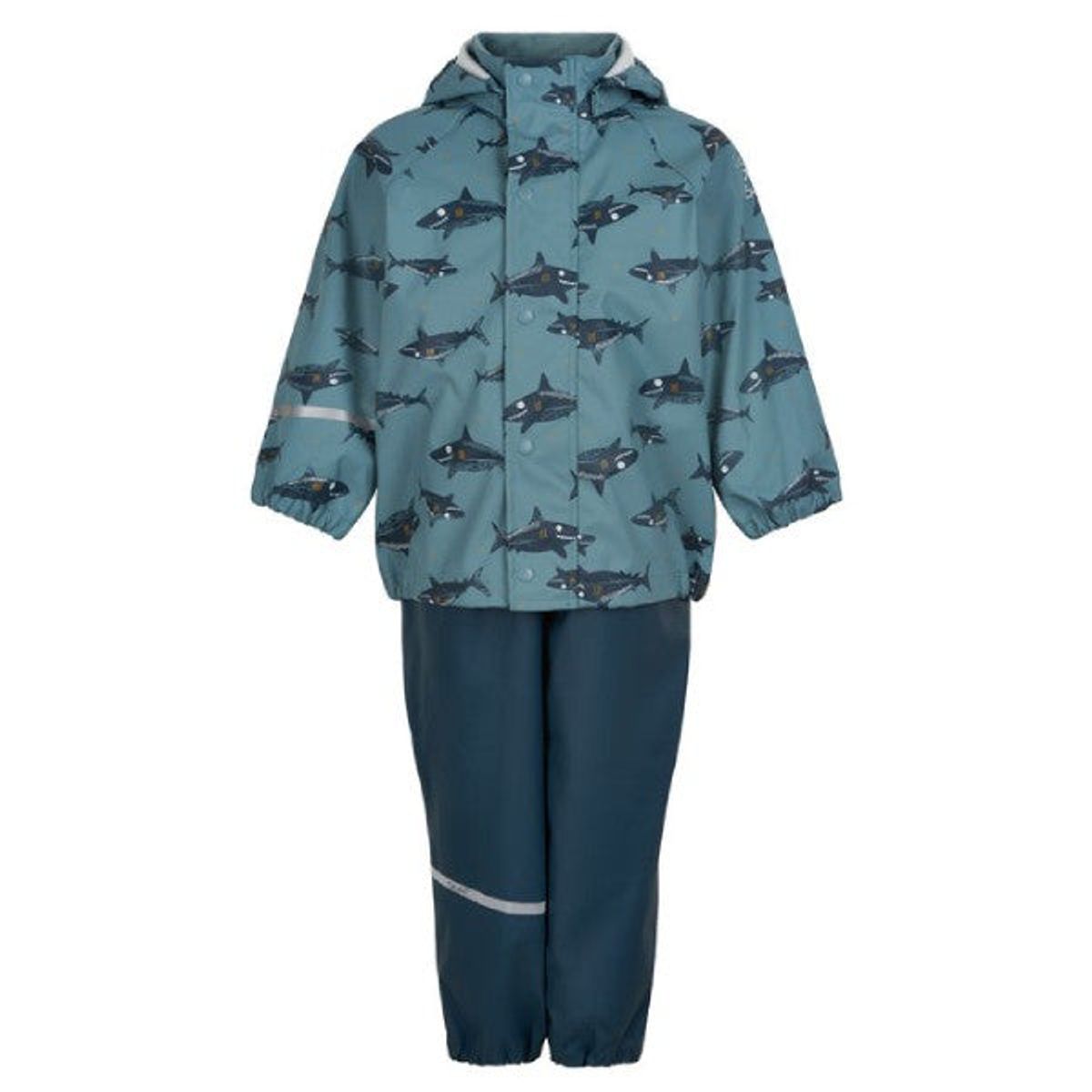 CeLaVi - Rainwear Set AOP - Smoke Blue - 100