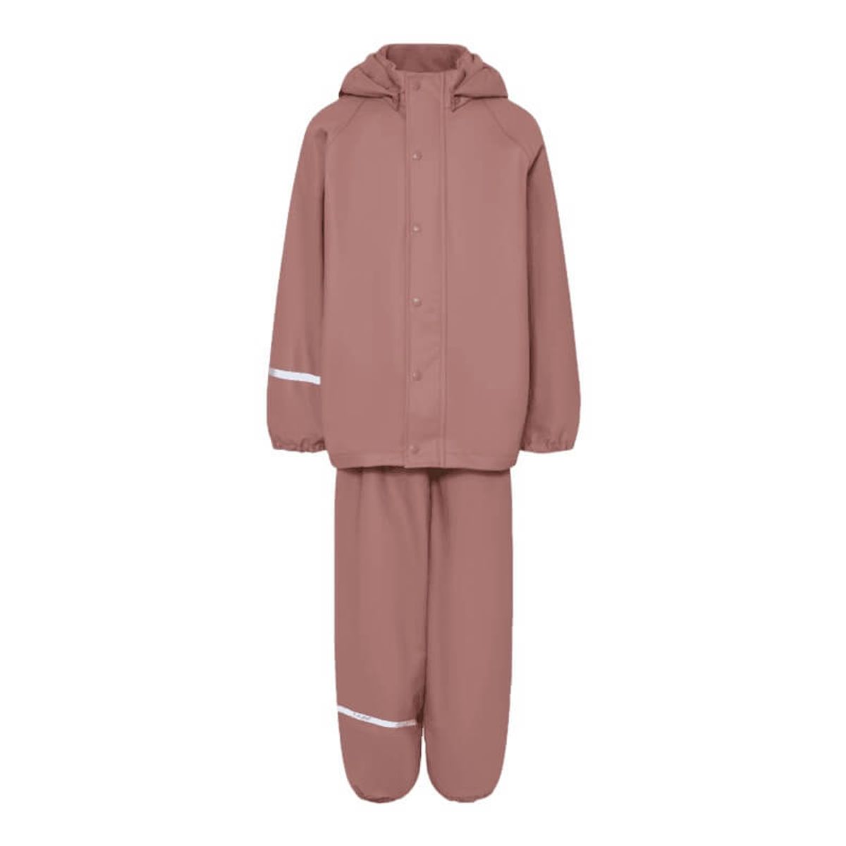 CeLaVi - Rainwear Set Solid w. fleece - Burlwood - 80