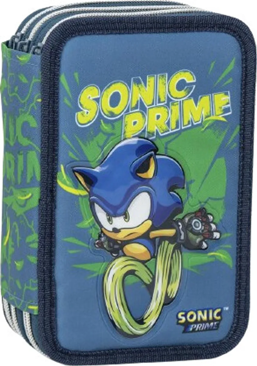 Cerda - Pencil Case With Accessories - Sonic Prime (2700001152)