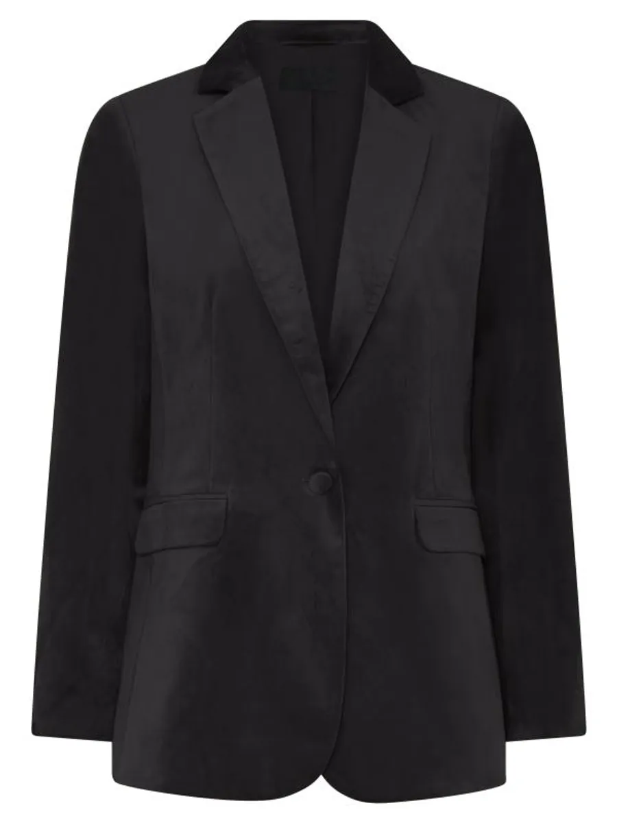 Cero Blazer - Anna Velour - Sort