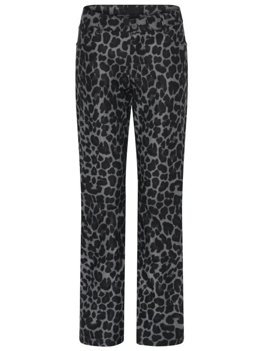 Cero Buks - Emma - Sort/grå leopardprint