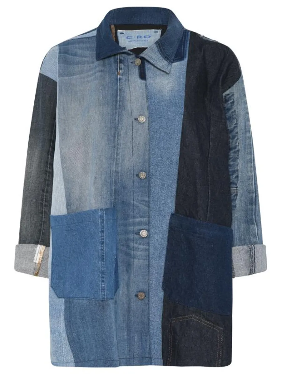 Cero Denim Jakke - Patchwork