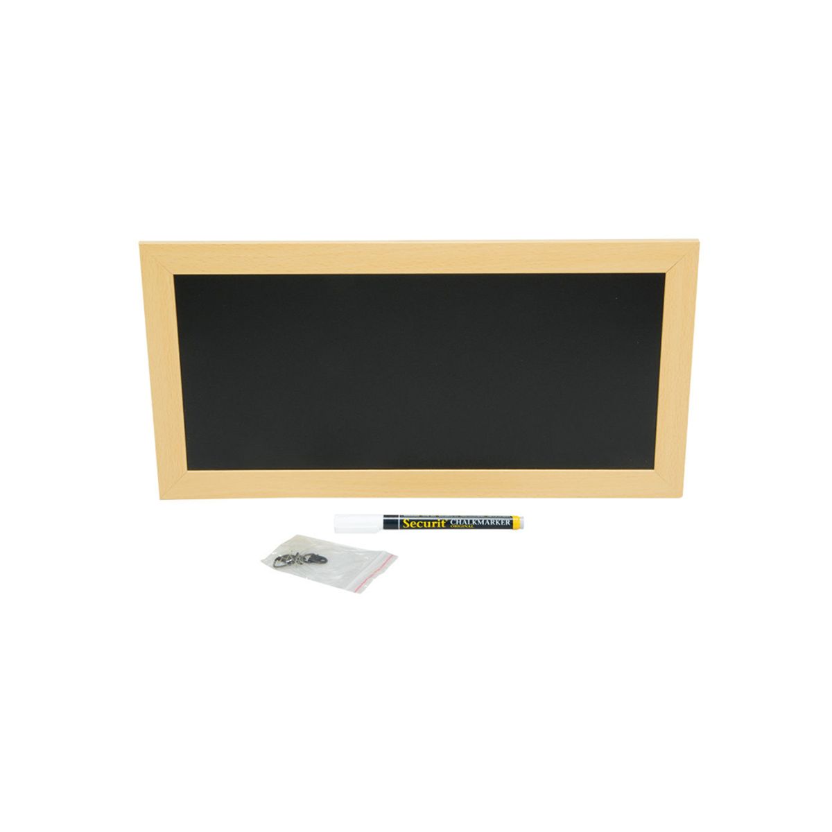 Chalkboard Woody Glas Natur 20x40 cm Securit