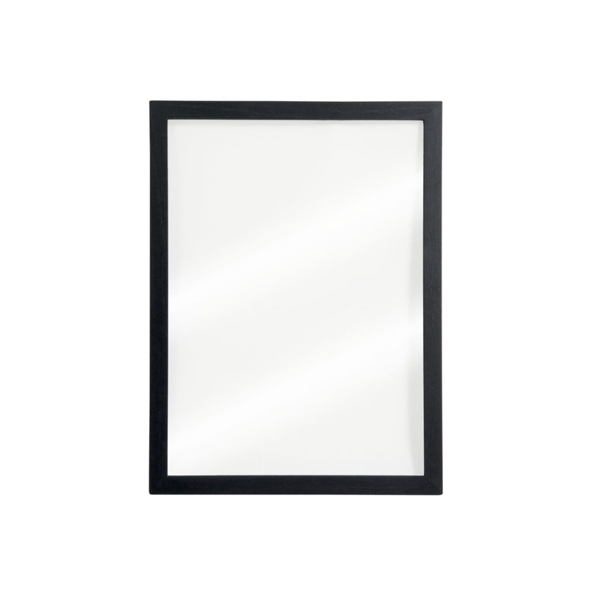 Chalkboard Woody Glas Sort Ramme 60x40 cm Securit