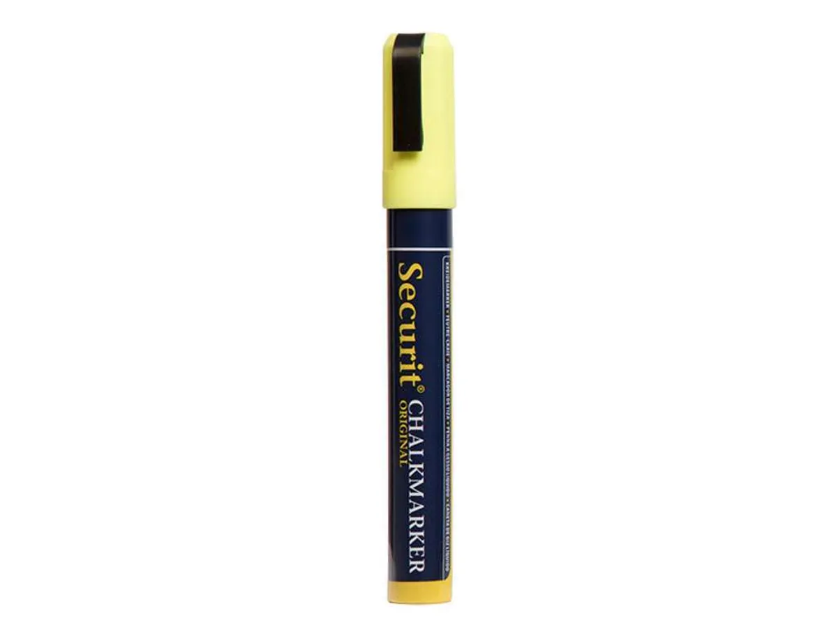 Chalkmarker Securit gul 2-6mm