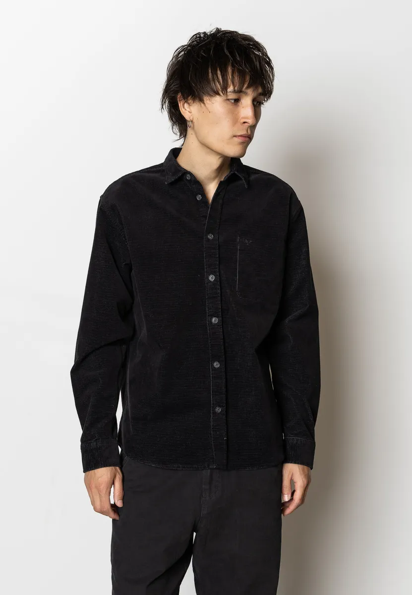 CHASE CORDUROY SHIRT - Black