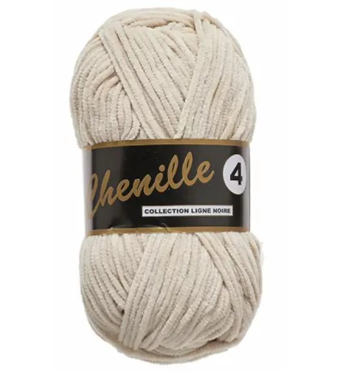 Chenille 4, creme, 50 g, nr. 16