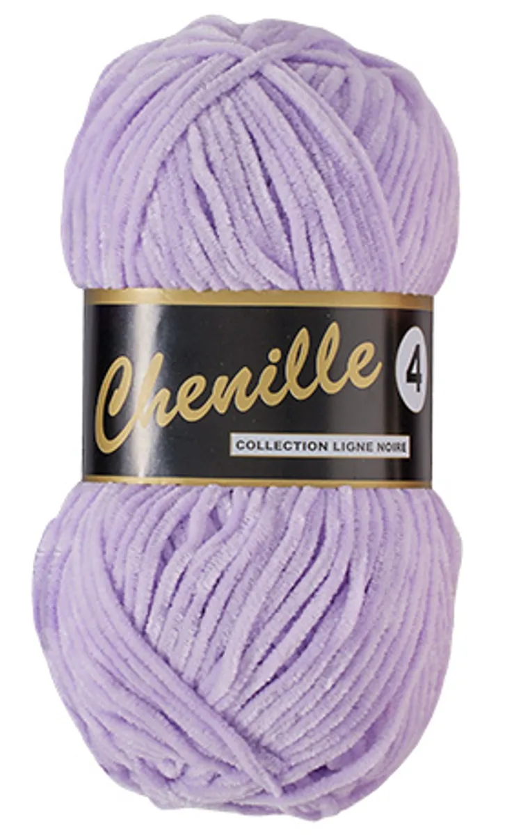 Chenille 4, lys lilla, 50 g, nr. 713