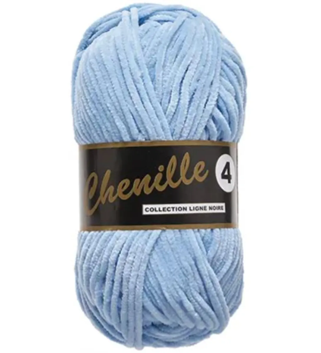 Chenille 4, lyseblå, 50 g, nr. 40