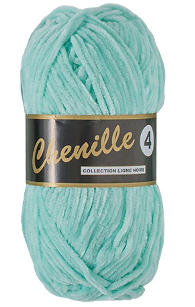 Chenille 4, mintgrøn, 50 g, nr. 62