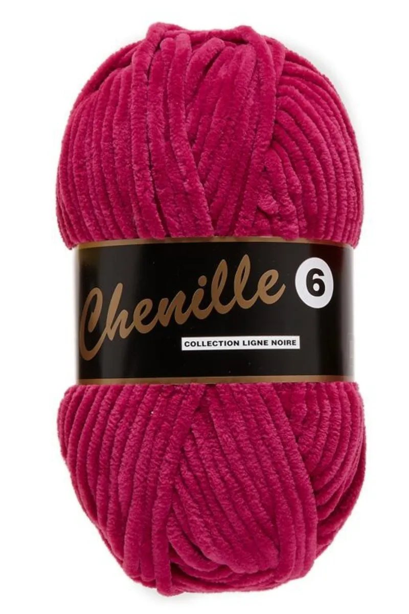 Chenille 6, fuchsia, 100 g, nr. 730