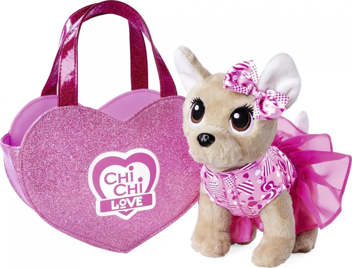 Chi Chi Love - Chihuahua Hundebamse Med Hjerteformet Taske