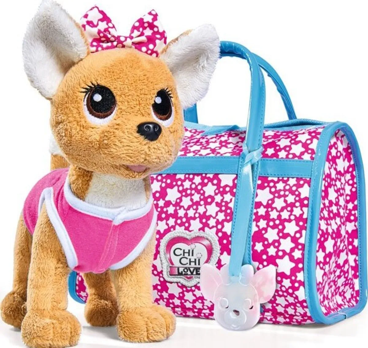 Chi Chi Love - Hundehvalp Med Taske - Star - 20 Cm