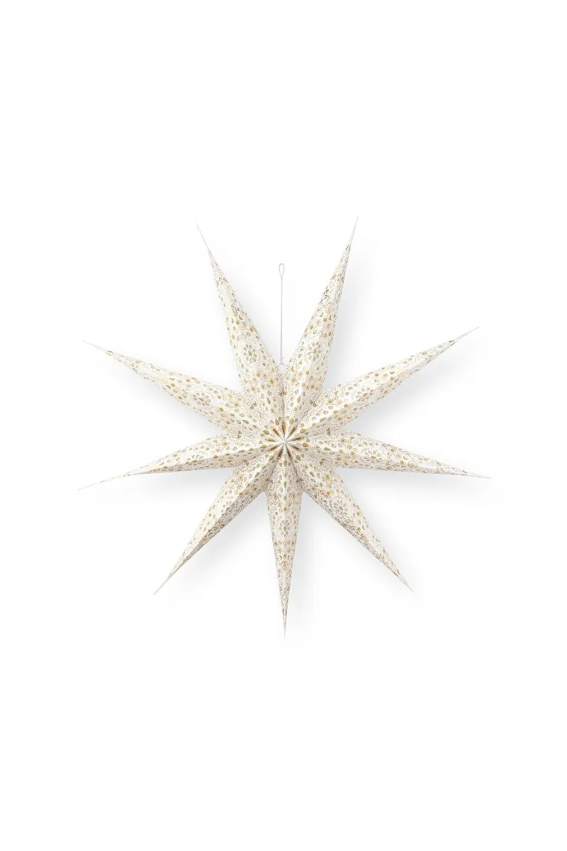 Christmas Star Paper Gold 110cm