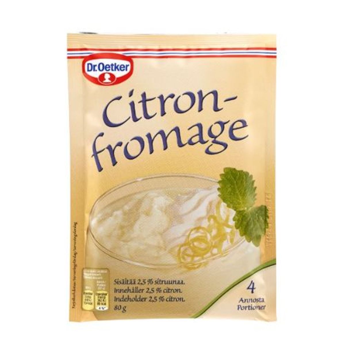 Citronfromage 80 g - Dr. Oetker