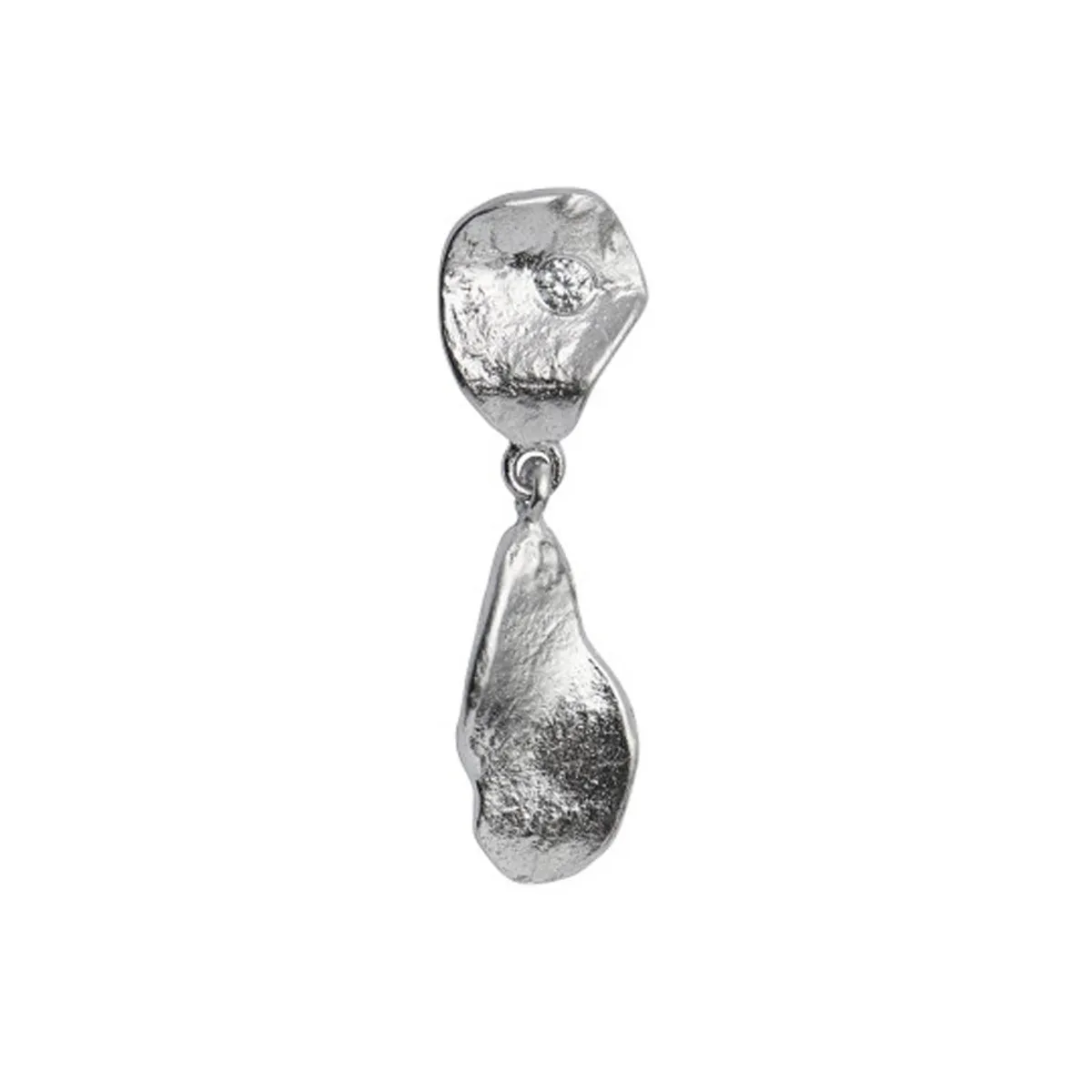 Clear Sea Earring w. Stone