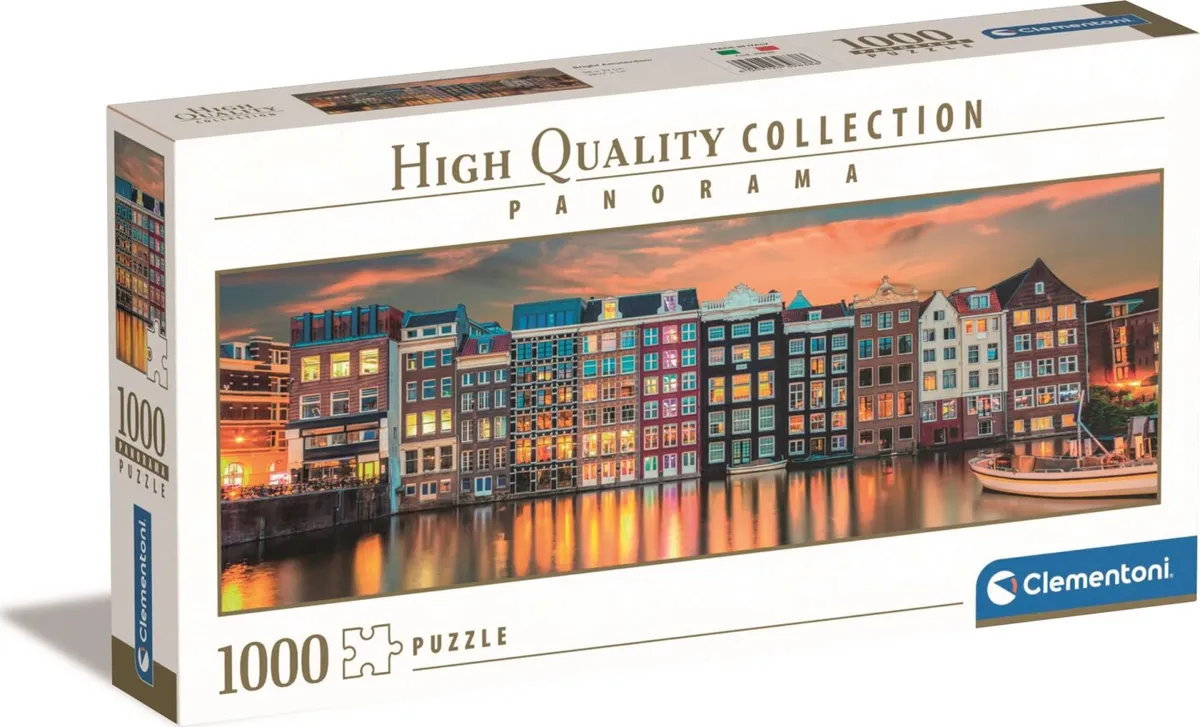 Clementoni Puslespil - Amsterdam - High Quality Panorama - 1000 Brikker