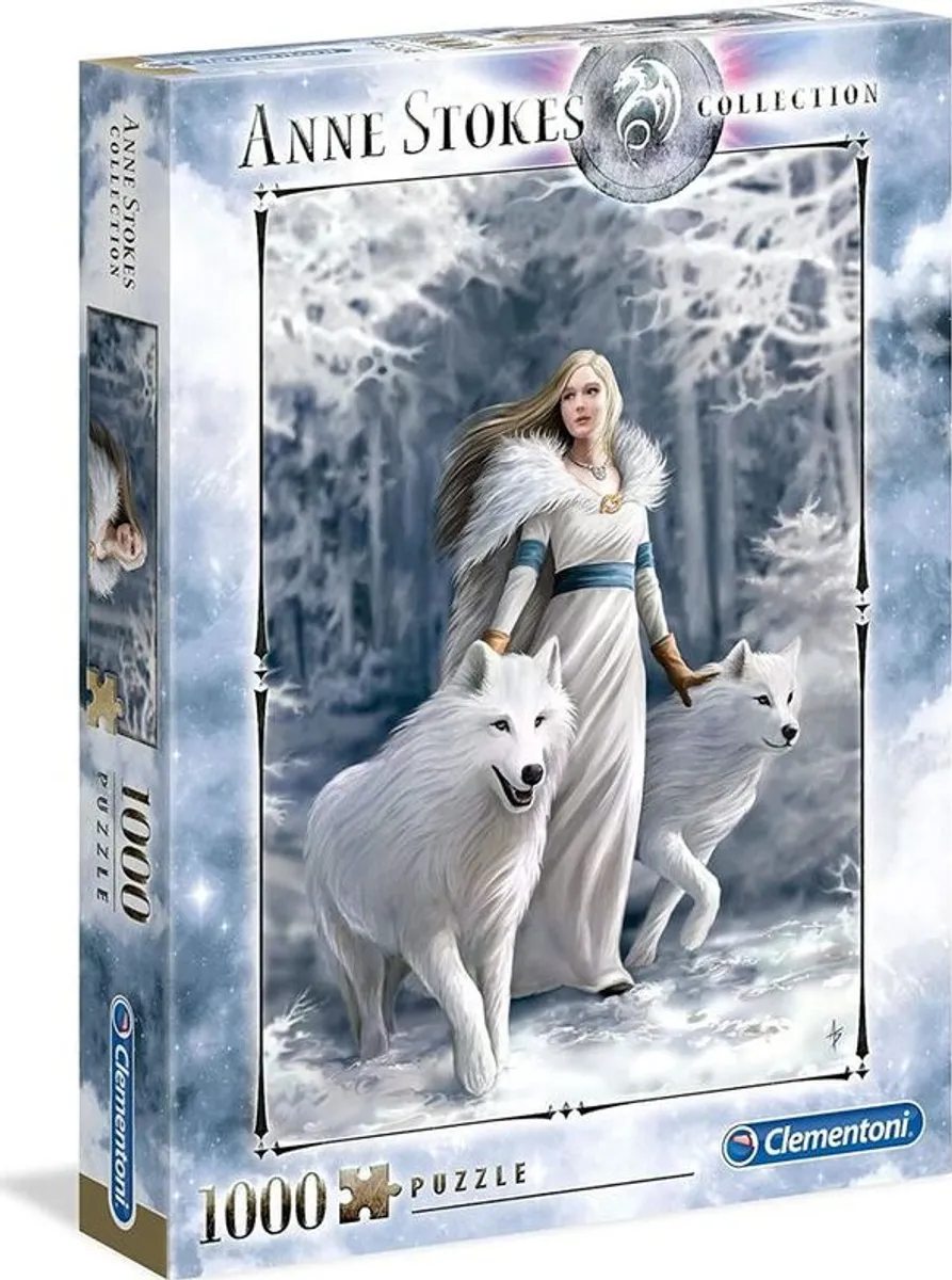 Clementoni Puslespil - Anne Stokes - Winter Guardian - 1000 Brikker