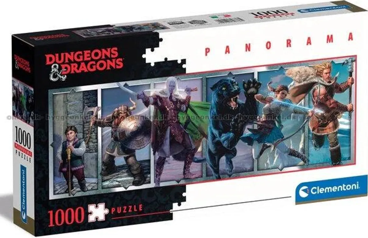 Clementoni Puslespil - Dungeons And Dragons - Panorama - 1000 Brikker