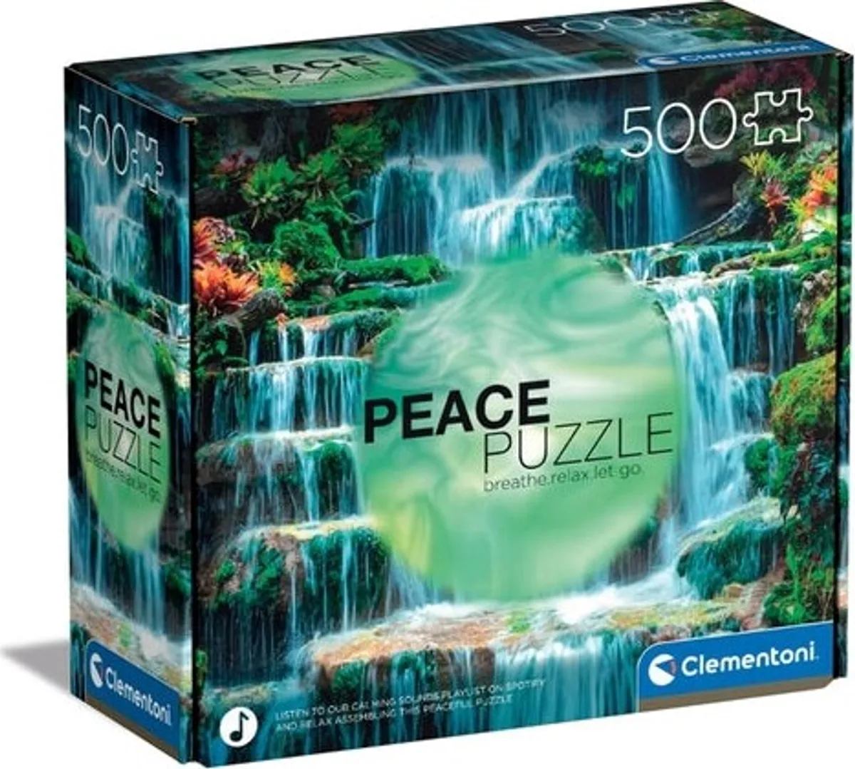 Clementoni Puslespil - Flow - Peace Collection - 500 Brikker