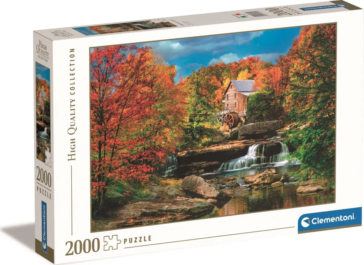 Clementoni Puslespil - Glade Creek Grist Mill- High Quality - 2000 Brikker