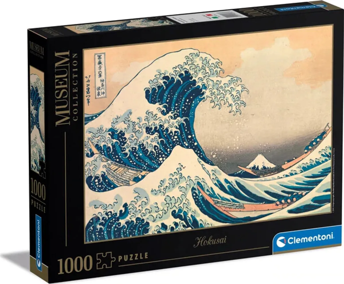 Clementoni Puslespil - Hokusai Wave - Museum - 1000 Brikker