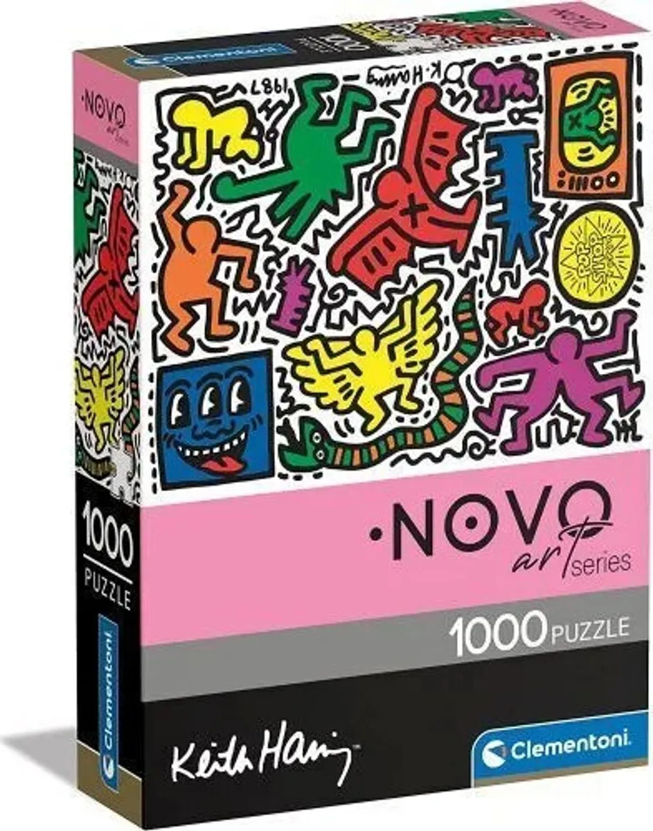 Clementoni Puslespil - Keith Haring - Novo Art - 1000 Brikker