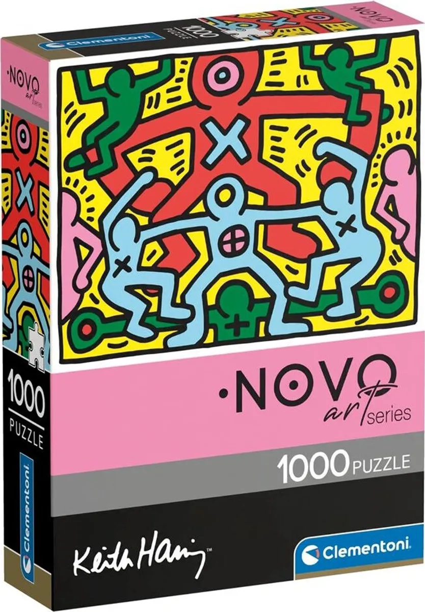 Clementoni Puslespil - Keith Haring - Novo Art - 1000 Brikker