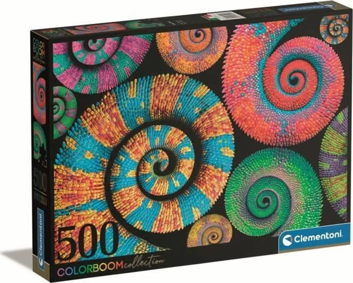 Clementoni Puslespil - Krøllede Haler - Colorboom - 500 Brikker