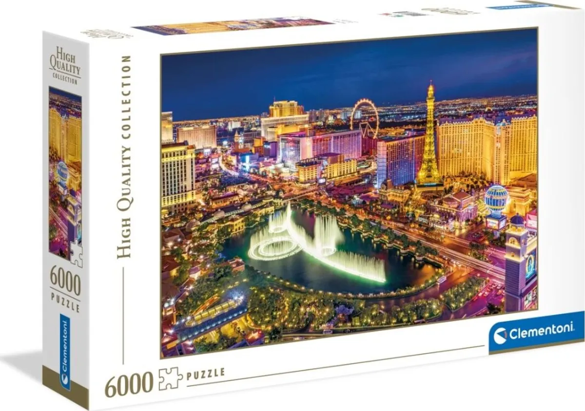 Clementoni Puslespil - Las Vegas - High Quality - 6000 Brikker