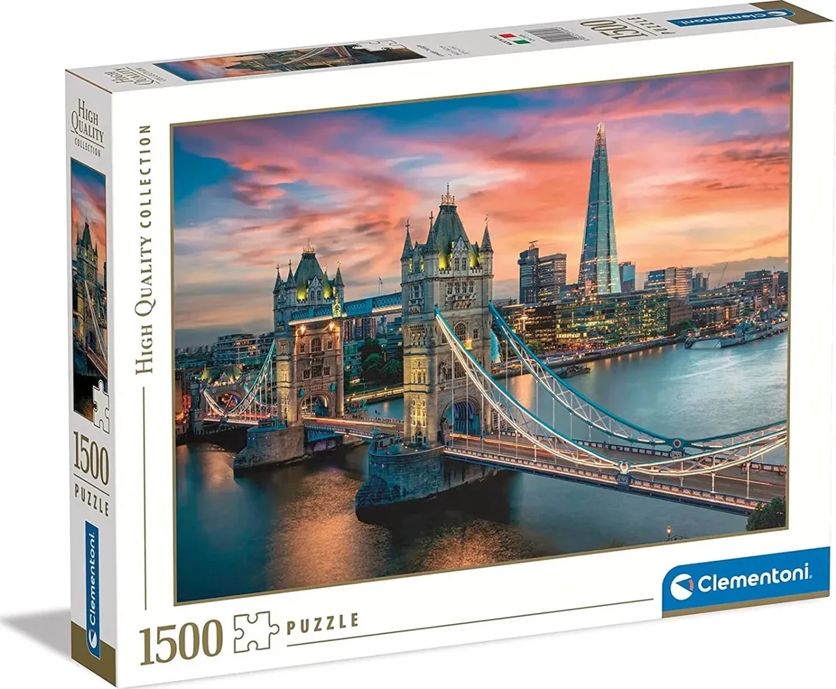 Clementoni Puslespil - London Twilight - High Quality - 1500 Brikker